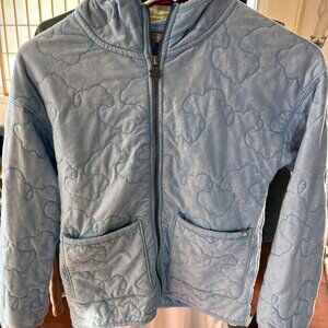 Lucky Brand Girls' Quilted Full-Zip Hoodie